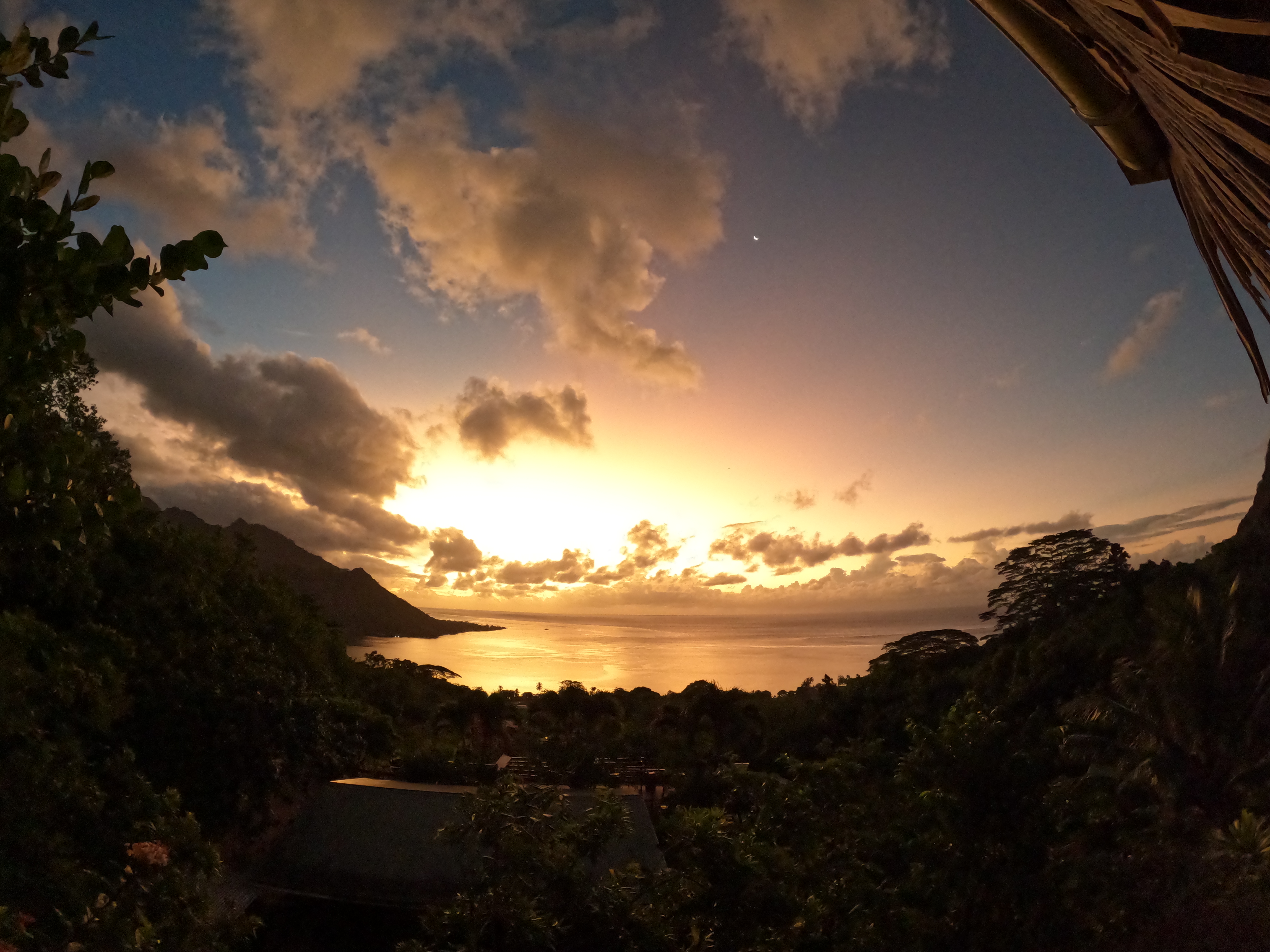 2022 Tahiti Taravao HXP - Day 3 (Devotional, Moorea Jeep Safari, Magic Mountain Overlook, Jam Tasting, Belvedere Lookout, Marae-o-Mahine, Touching Sacred Eels, Fresh Pineapple & Coconut, Making Headbands, Beach Games, Tahitian Dance & Fire Show)